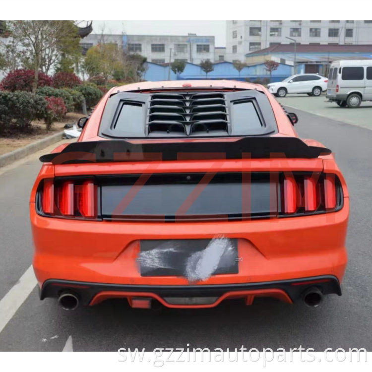 Sehemu za gari gari nyuma dirisha abs plastiki nyuma dirisha louver kwa Mustang